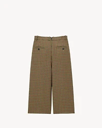 culottes wool check
