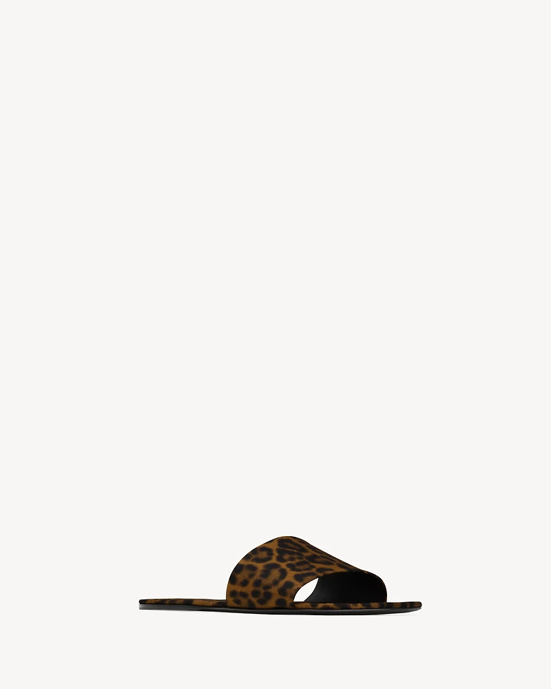 CARLYLE slides leopard grosgrain