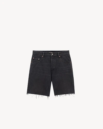 bermuda shorts black vendôme denim