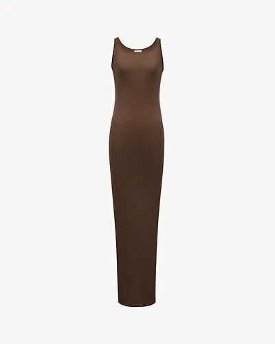 long tank dress rib knit