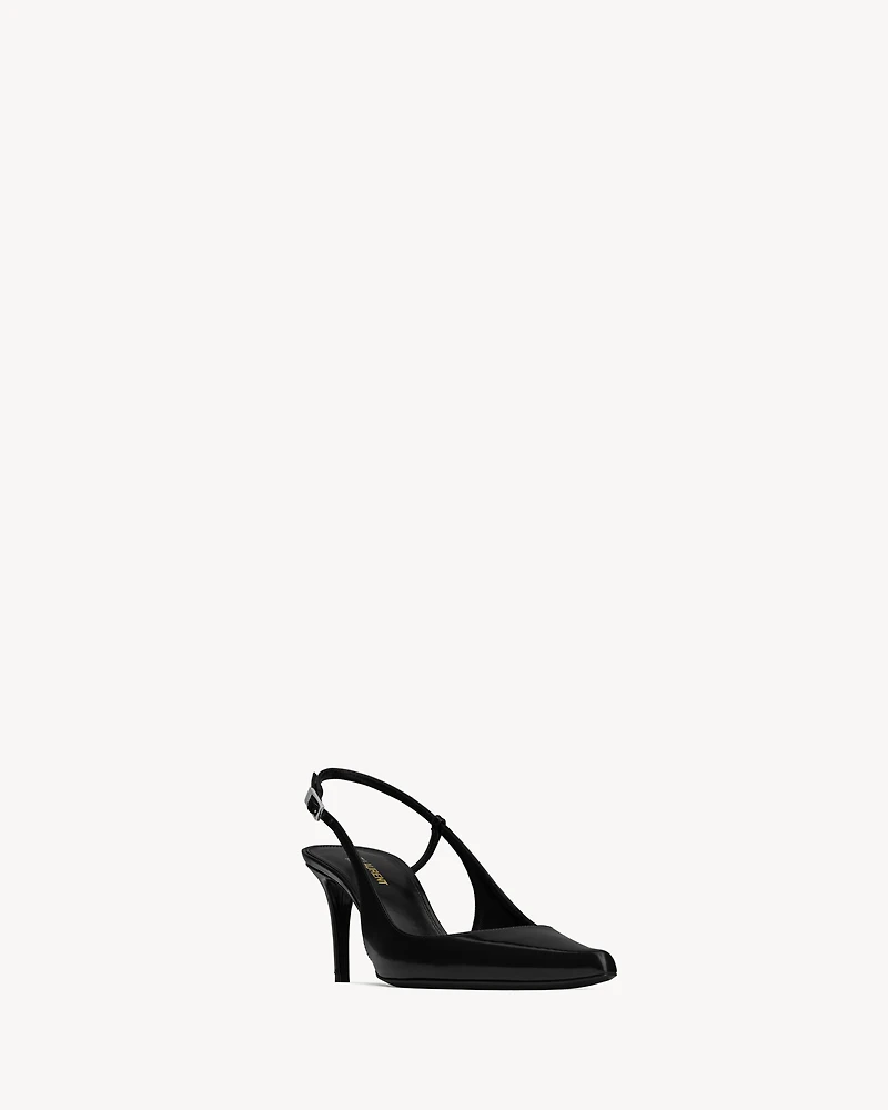 VENDOME slingback pumps glazed leather