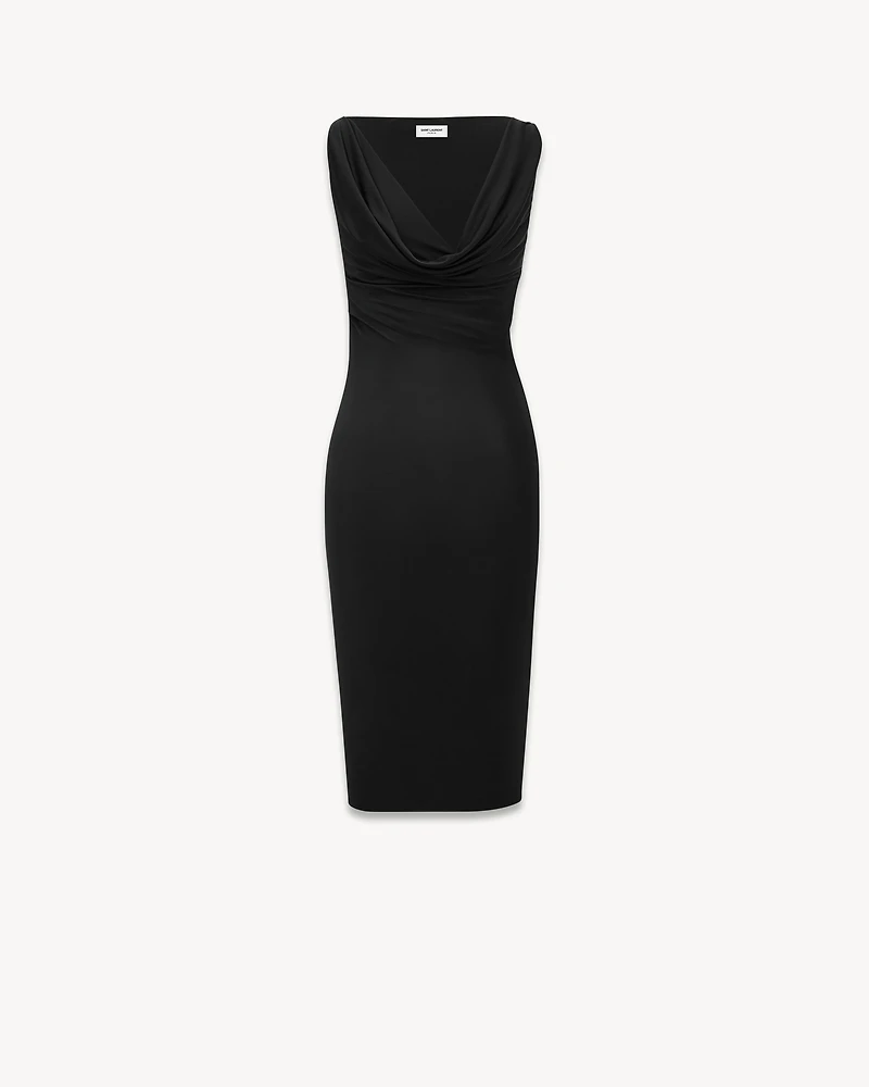 cowlneck dress knit