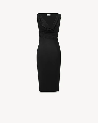 cowlneck dress knit