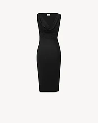 cowlneck dress knit