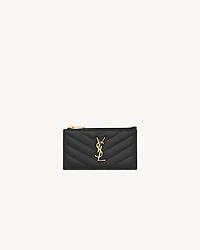 CASSANDRE MATELASSÉ FRAGMENTS CARD CASE IN LAMBSKIN