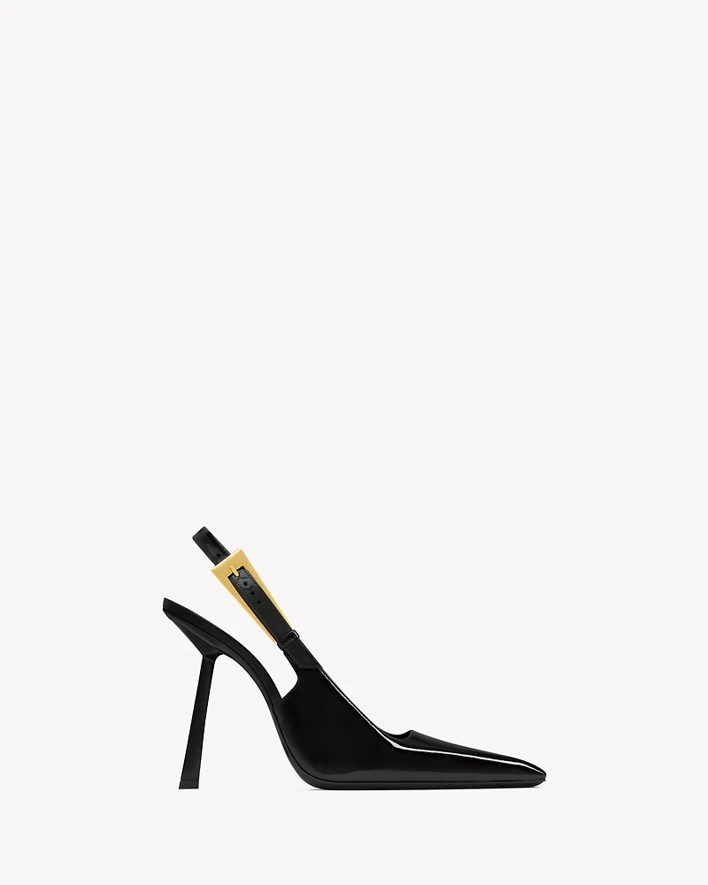 LEE slingback pumps patent leather