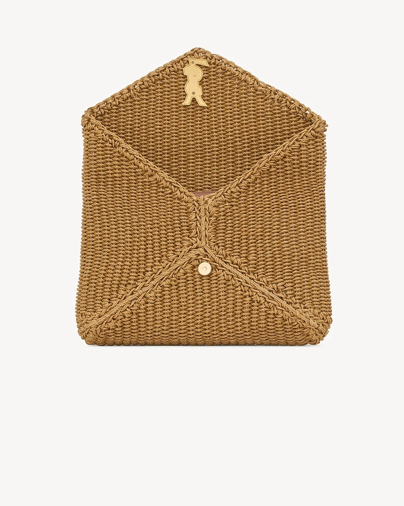 CASSANDRE large envelope pouch in rope