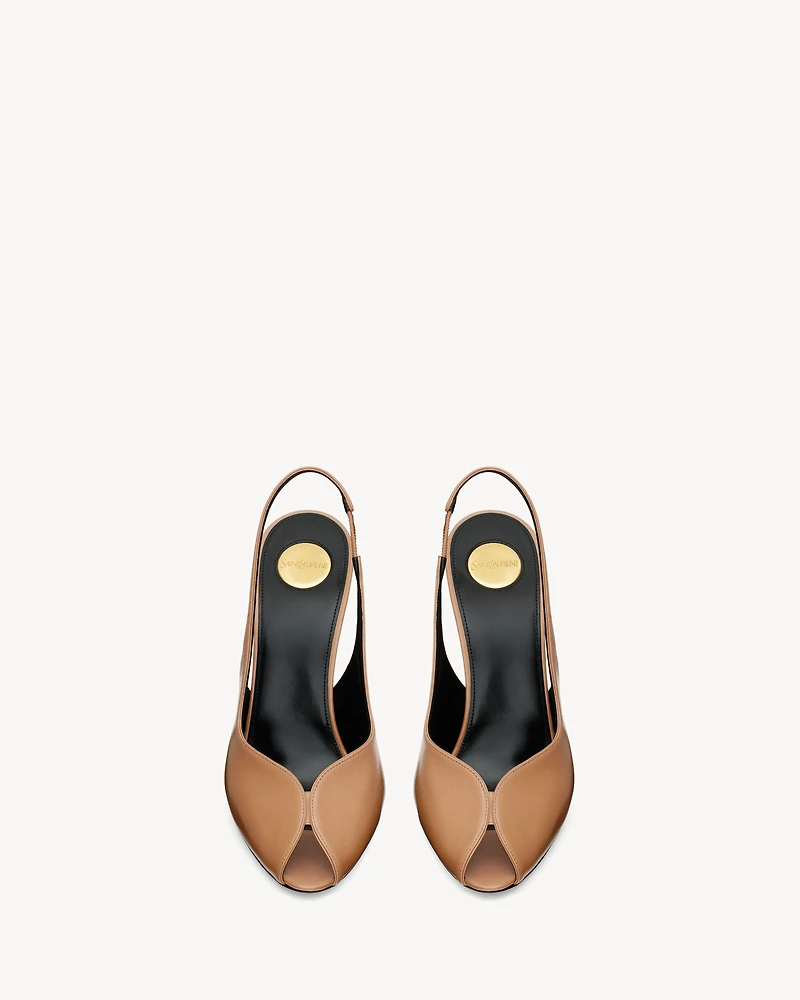 PAGE slingback pumps smooth leather