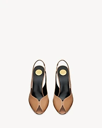 PAGE slingback pumps smooth leather