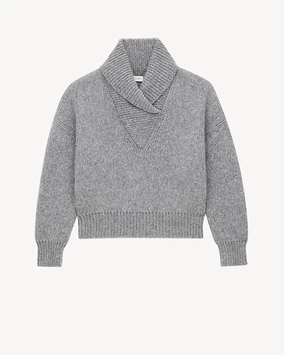 shawl sweater chunky knit