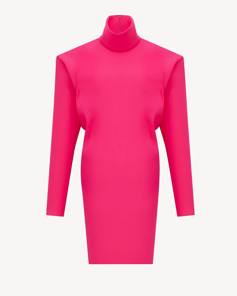 boxy dress stretch silk
