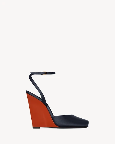 LA SCANDALE wedges satin crepe