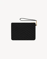CASSANDRE MATELASSÉ A5 POUCH IN LEATHER