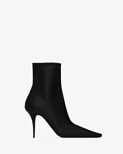 ASHLEY booties smooth leather