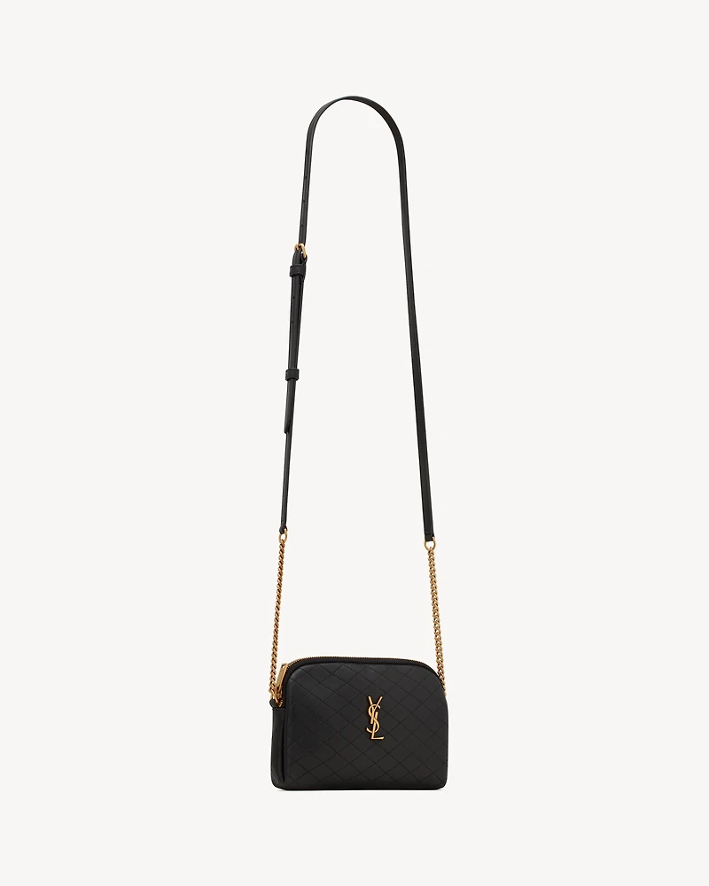 GABY ZIPPERED POUCH IN LAMBSKIN