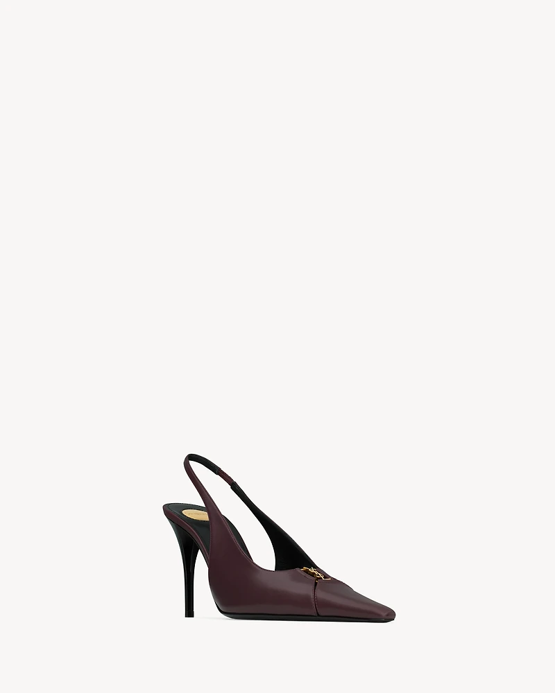 BABYLONE BRETEUIL slingback pumps smooth leather