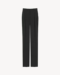 High-Waisted Pants Grain de Poudre