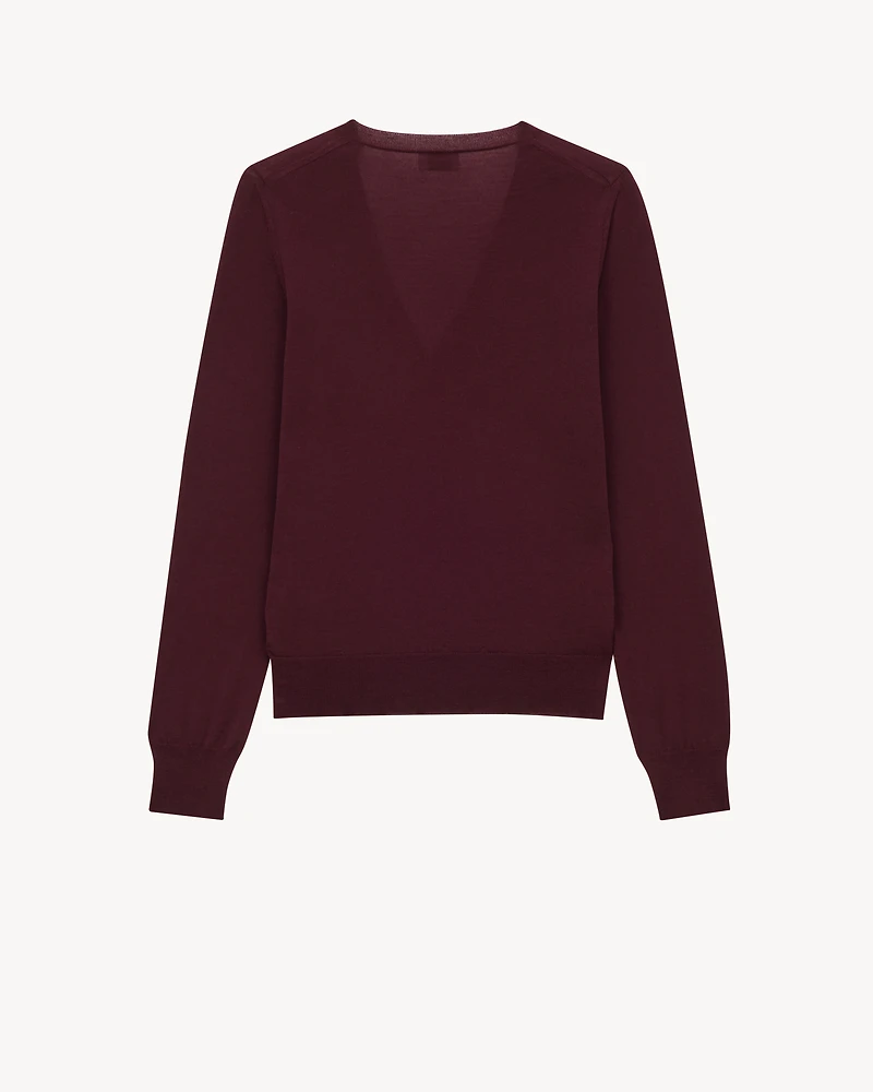 V-neck sweater wool
