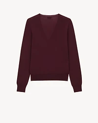 V-neck sweater wool