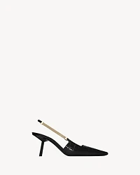 BLAKE slingback pumps crocodile-embossed leather