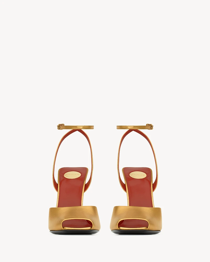 LA SCANDALE sandals metallic leather