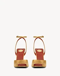 LA SCANDALE sandals metallic leather