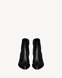 BEAT booties glazed leather