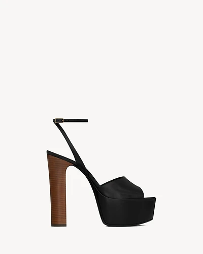 Jodie platform sandals shiny leather