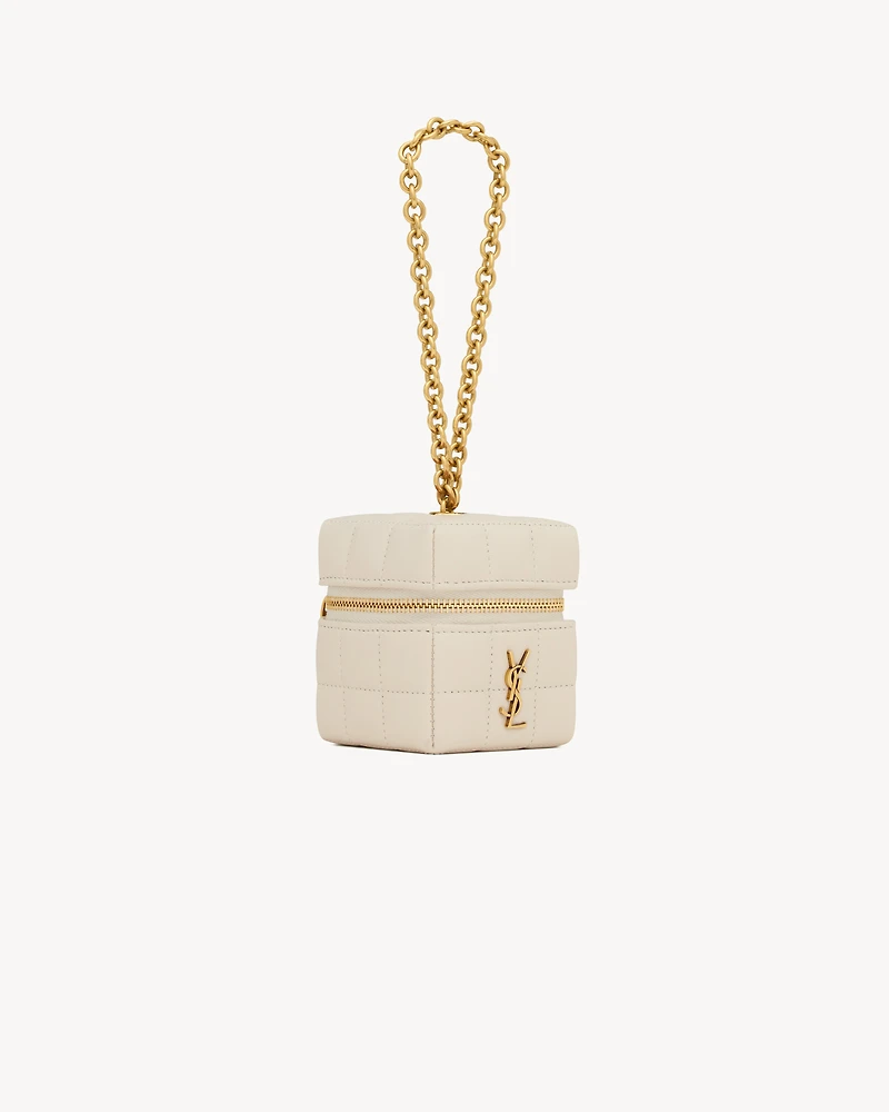 CASSANDRE MATELASSÉ CARRÉ mini cube in lambskin