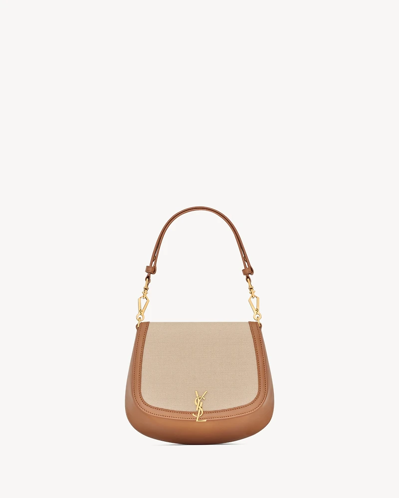 Mini VOLTAIRE top handle bag in canvas