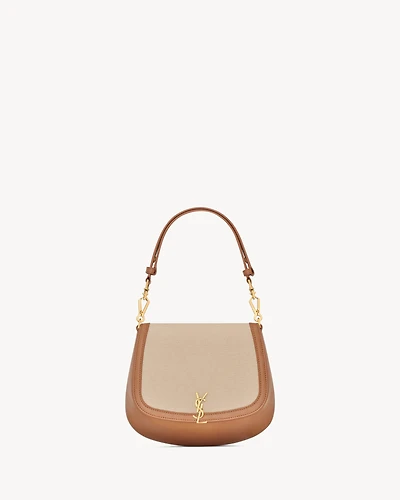 Mini VOLTAIRE top handle bag in canvas