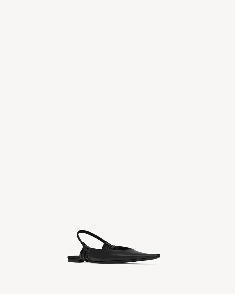 ANNE-MARIE slingback flats smooth leather