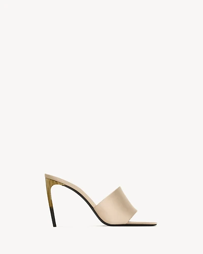LODGE mules satin crepe
