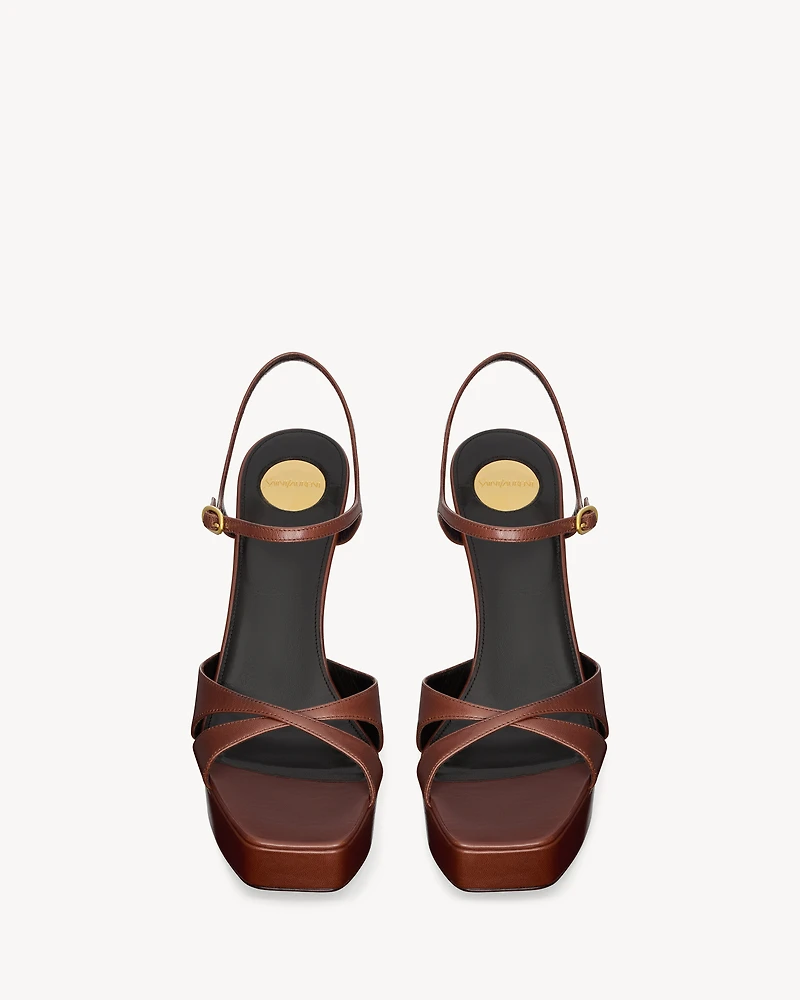 DEBBIE platform sandals smooth leather