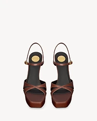 DEBBIE platform sandals smooth leather