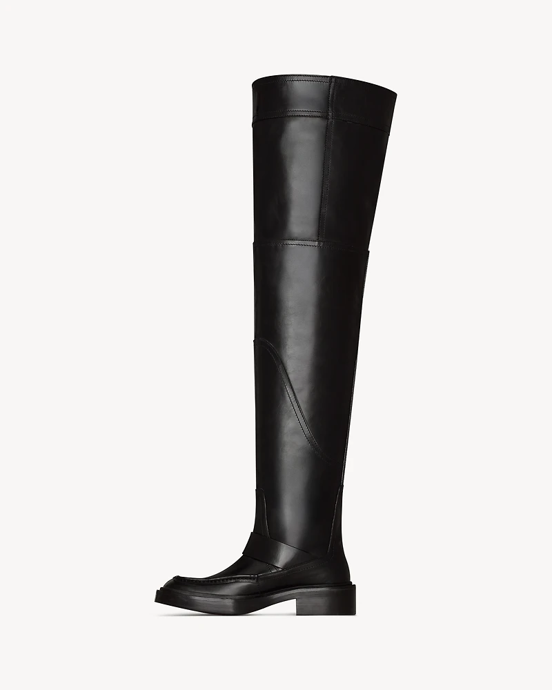 JOE over-the-knee boots smooth leather