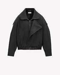 bomber jacket lambskin