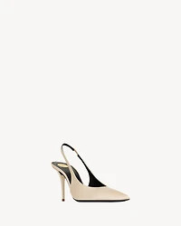 NORMA slingback pumps satin crepe