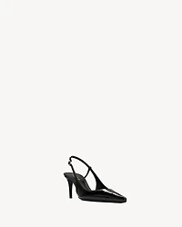 VENDOME slingback pumps crocodile-embossed leather