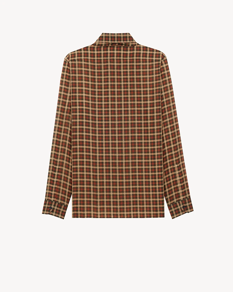 CASSANDRE shirt vichy silk