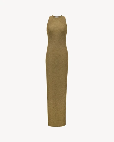 racerback dress lamé rib knit