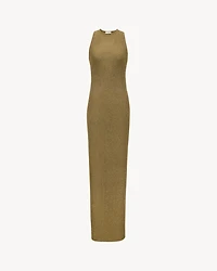 racerback dress lamé rib knit