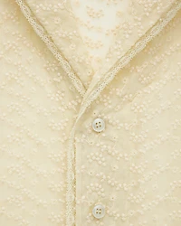 pajama set broderie anglaise and muslin