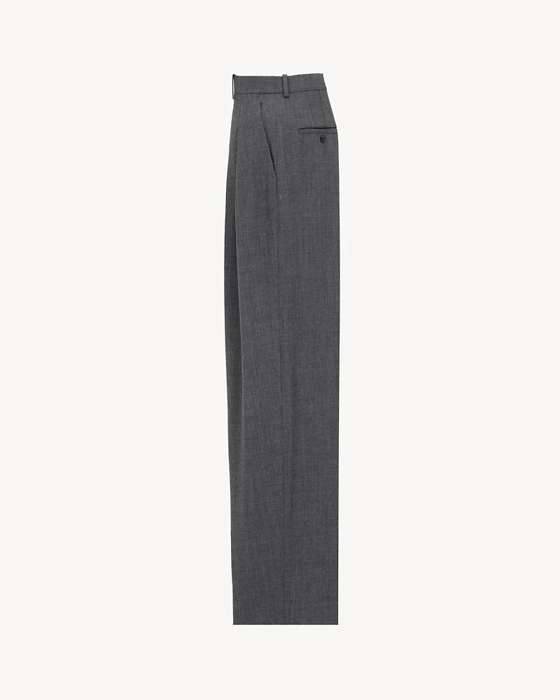 wide-leg pants wool chiné