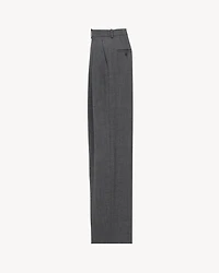 wide-leg pants wool chiné
