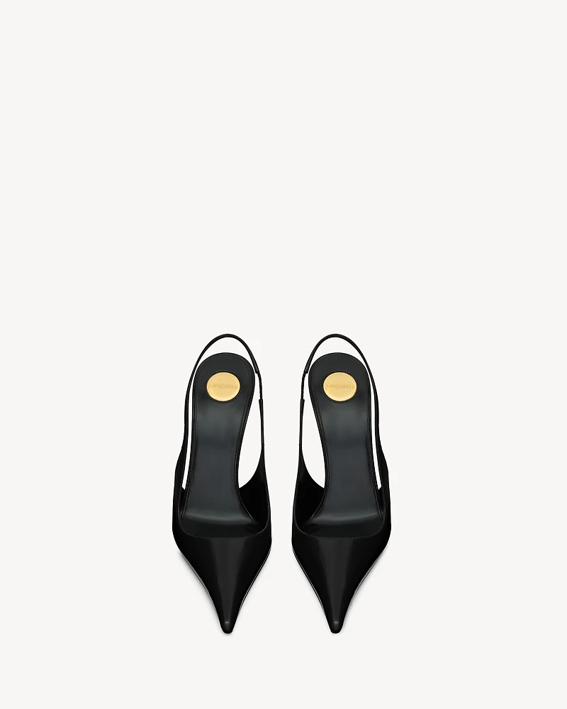 VENDOME slingback pumps glazed leather