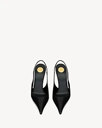 VENDOME slingback pumps glazed leather