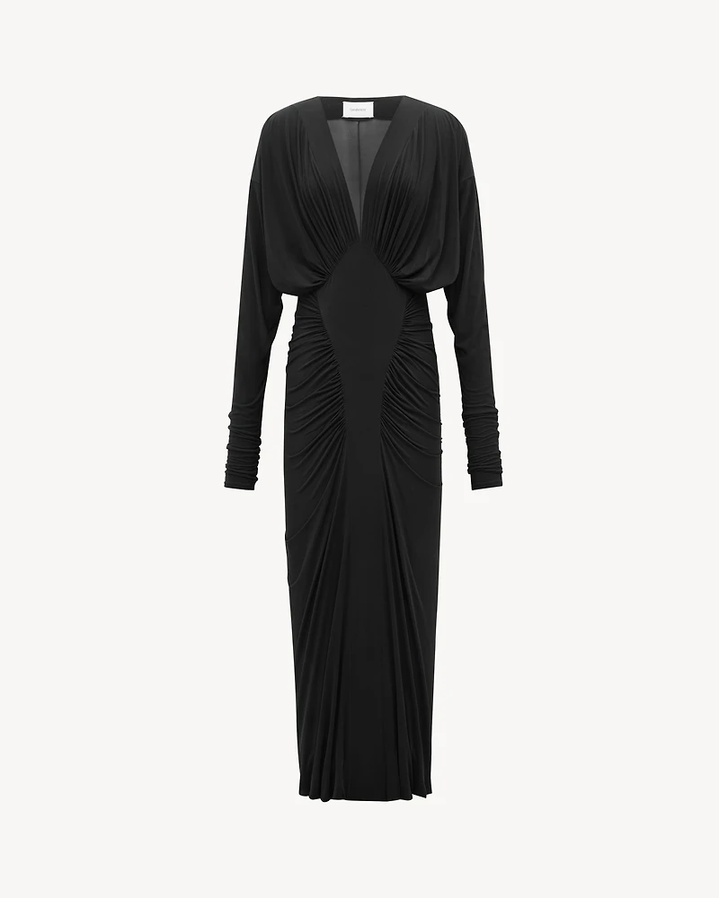 ruched dress stretch jersey