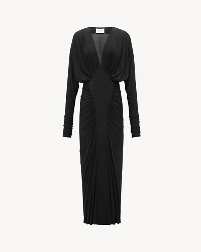 ruched dress stretch jersey