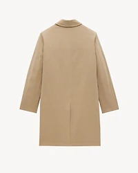 Coat cotton gabardine